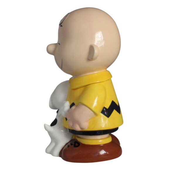 Peanuts Snoopy Hugging Charlie Brown Cookie Jar, Westland 2010, - Picture 3 of 5